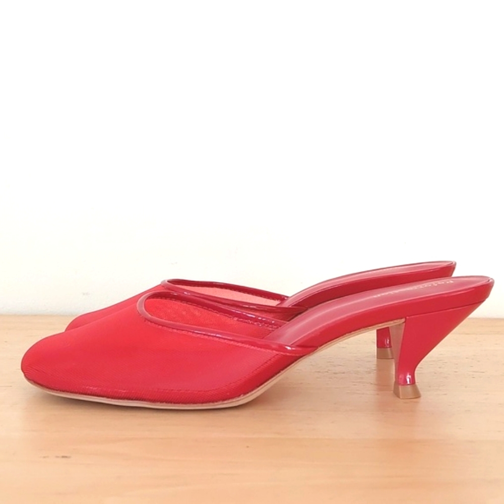 Reformation Red Mesh Sandals - Picture 1 of 15